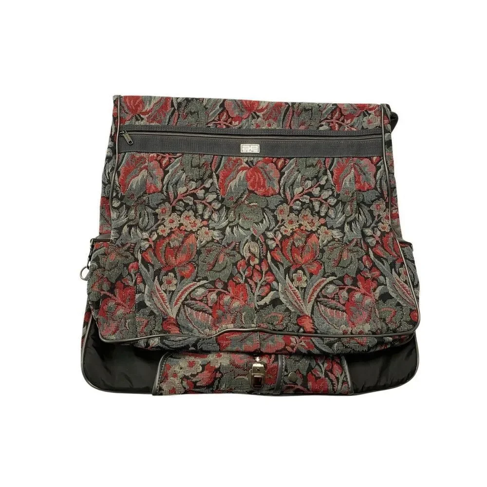Amelia Earhart Luggage Unisex Travel Garments Bags Multicolor Floral Vintage